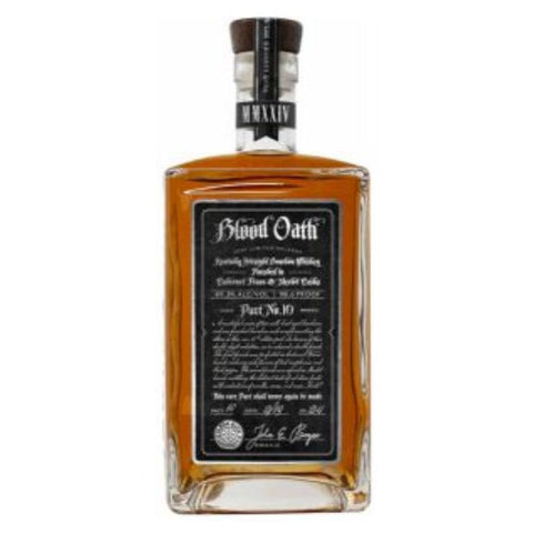 Blood Oath Pact No. 10 Kentucky Straight Bourbon Whiskey - 750ml