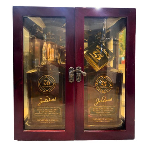 Jack Daniels 70th & 75th Anniversary Set Sour Mash Whiskey - 750ml