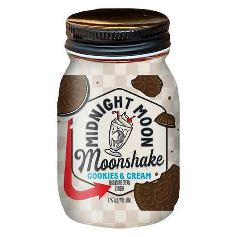 Midnight Moon Moonshake Cookies & Cream Liqueur - 50ml Mini Shot