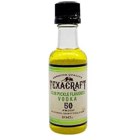 Texas Craft Sour Pickle Vodka - 50ml x 12 (Mini Shot )