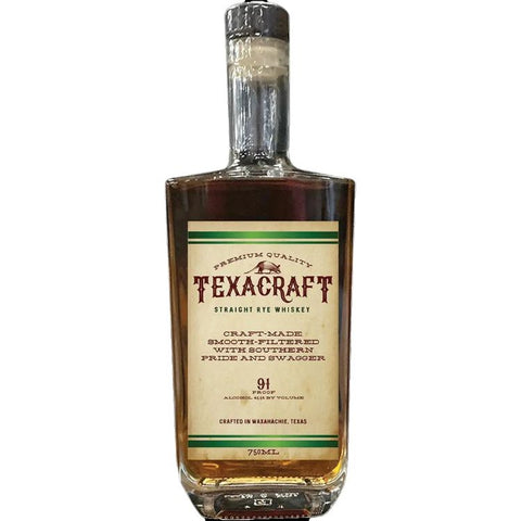 Texacraft Straight Rye Whiskey - 750ml