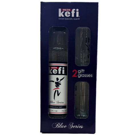 Ouzo Kefi Gift Set - 750ml