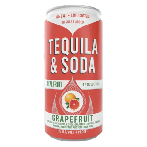 Dulce Vida Tequila & Grapefruit Soda - 200ml x 4