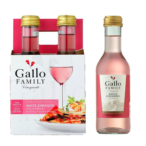 Gallo Family White Zinfandel - 187ml x 4