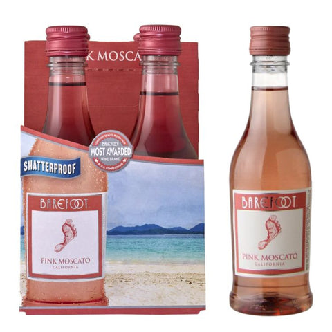 Barefoot Cellars Pink Moscato - 187ml x 4