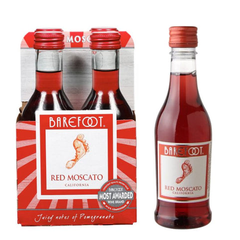 Barefoot Cellars Red Moscato - 187ml x 4