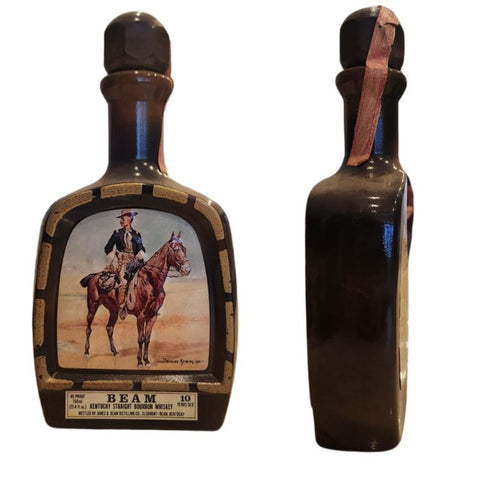 Jim Beam Decanter 10 Year Remington's The Cowboy 1979 Bourbon Whiskey - 750ml