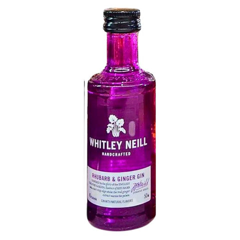 Whitley Neill Rhubarb & Ginger Gin - 50ml Mini Shot x 12