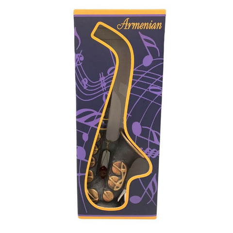 Armenian Ceramic Saxophone Brandy - 750ml