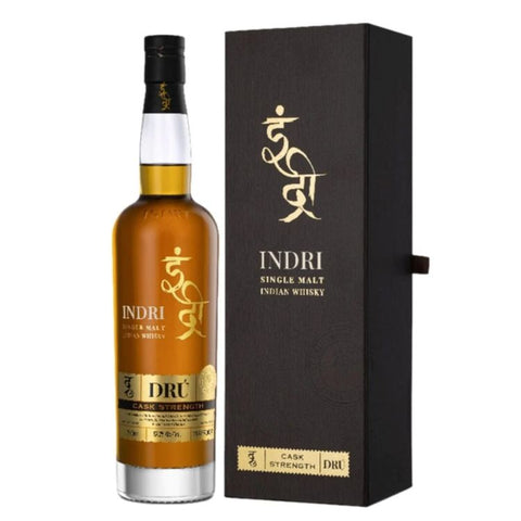 Indri Dru Bourbon Cask Strength Indian Whiskey - 750ml