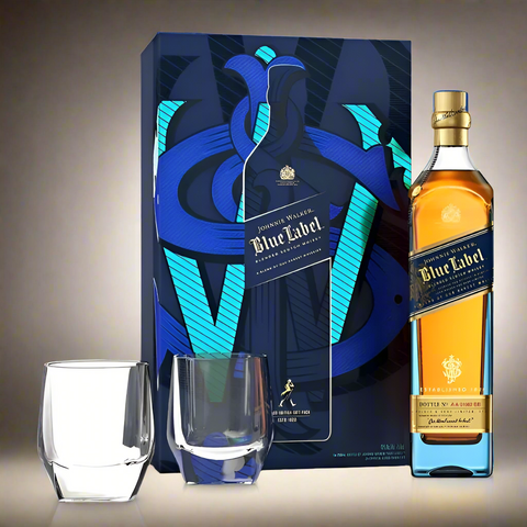 Johnnie Walker Blue Label Scotch Gift Set - 750ml