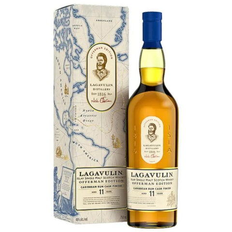 Lagavulin 11 Year Offerman Edition Caribbean Rum Cask Single Malt Scotch |Pre Order| - 750ml