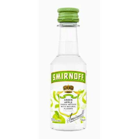 Smirnoff Vodka Green Apple 70 Proof - 50ml Mini Shot