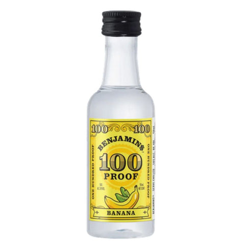 Benjamins 100 Proof Banana Vodka - 50ml Mini Shot