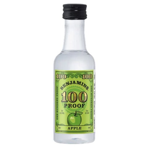 Benjamins 100 Proof Apple Vodka  - 50ml Mini Shot